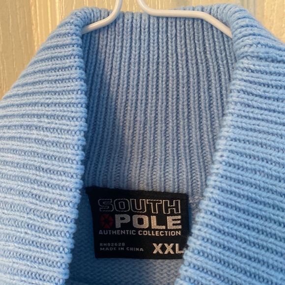 South Pole Sweaters South Pole Mens Sweater Xxl Baby Blue Poshmark